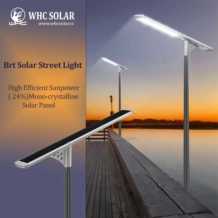 WHC Solar Street Lights Outdoor Waterproof Sola All In One Solar Street Light 10w 20w 30W 50W 80W Solar Energy System