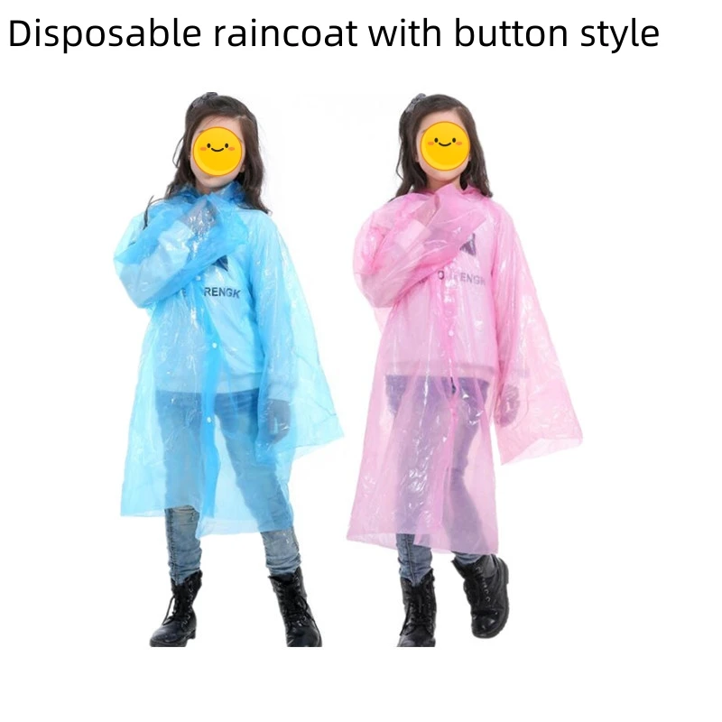 Wholesale Waterproof EVA Poncho Wind Water Resistant Raincoat Reusable School Bag Cover for Outdoor Tours in Summer
