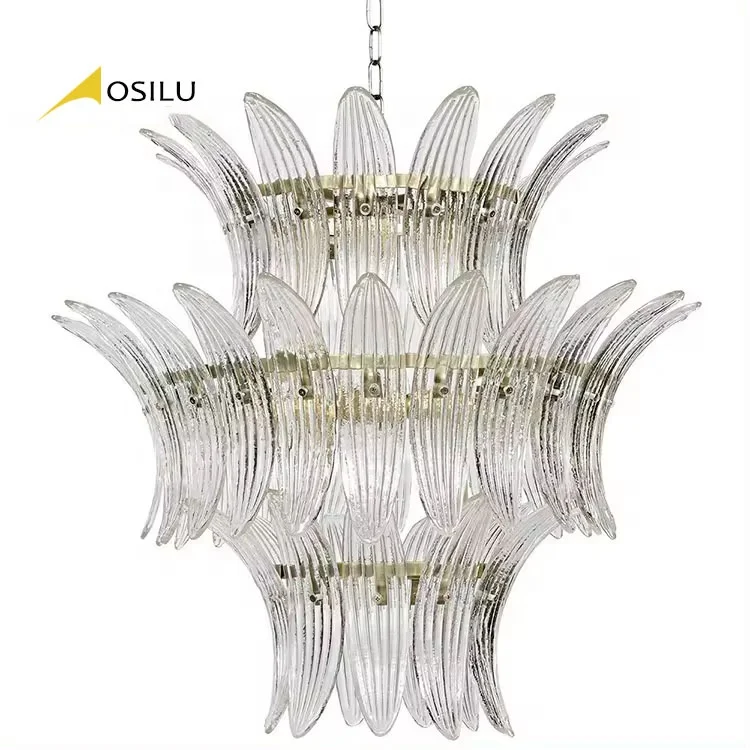 Custom Large pendant light decoration big chandelier for high ceiling hotel lobby crystal lighting