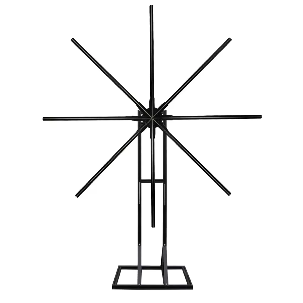 8 Blades 3d Hologram Projector Fan Hologram 180cm Big Size Holographic Led Advertising Display Cloud Wifi App Control
