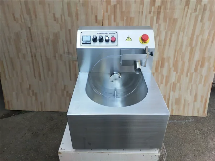 Small Automatic Covering Dispenser Melting Machine with Vibration Table Machine Chocolate Tempering And Enrobing Making Machine