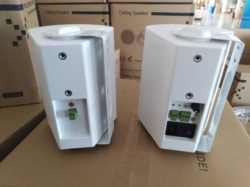 Public Address System Two Way  With Amplifier 6.5 inch Active Wall Mount Speaker