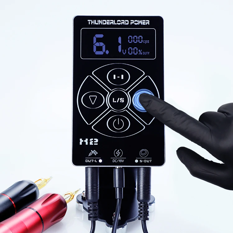 Free Shipping Thunderlord power X2 Tattoo Power Supply Professional Power Supply For Tattoo Rotary Machine Gun Tattoo Tool