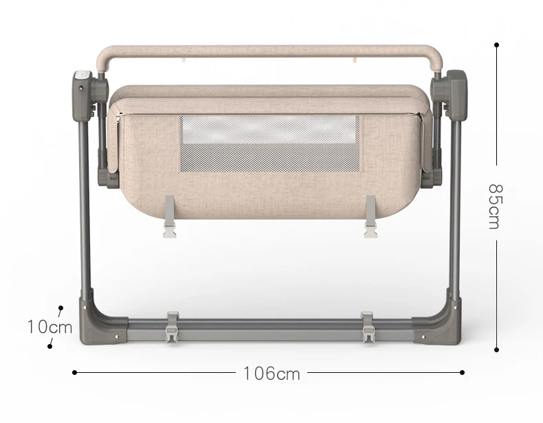 
Customized 0-36 months baby swing crib electric cradle automatic swing baby crib folding bed 