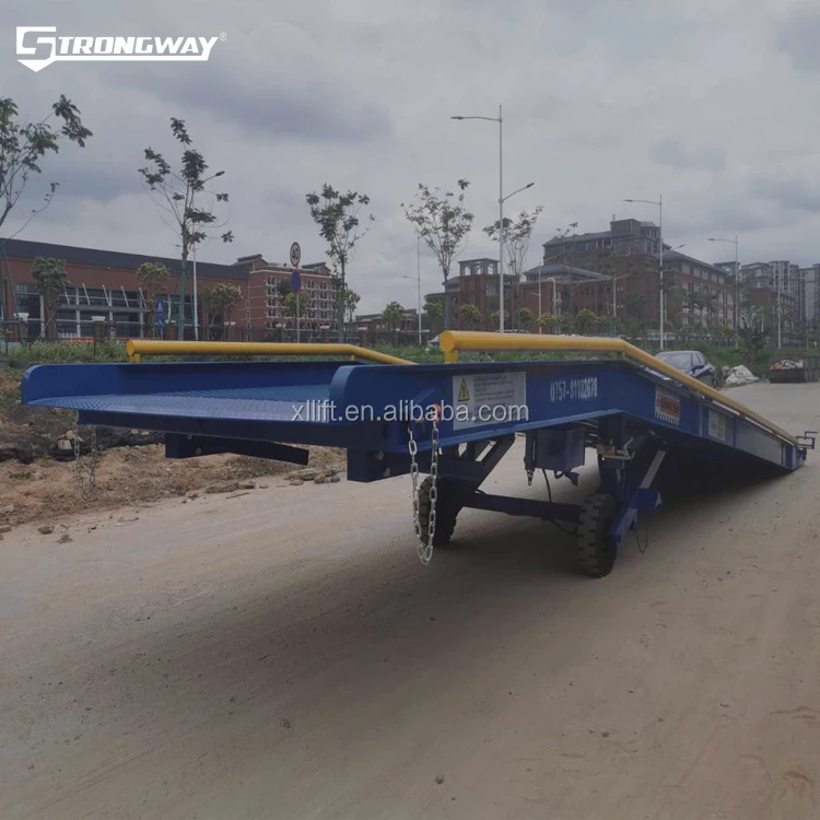 10 тонн гидравлической металлической сетки, подвижная рампа для контейнера для вилочного погрузчика