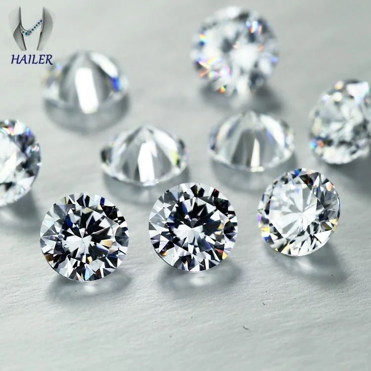 Latest hot selling GH round diamond cut  loose moissanite stone price per carat