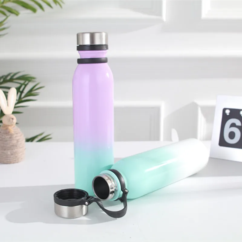 304 stainless steel sports bottle outdoor portable water cup double vacuum insulation cup Wholesale large capacity coke bottle