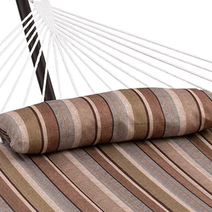 Danlong 12ft  customizable heavy duty polyester quilted hammock with steel stand