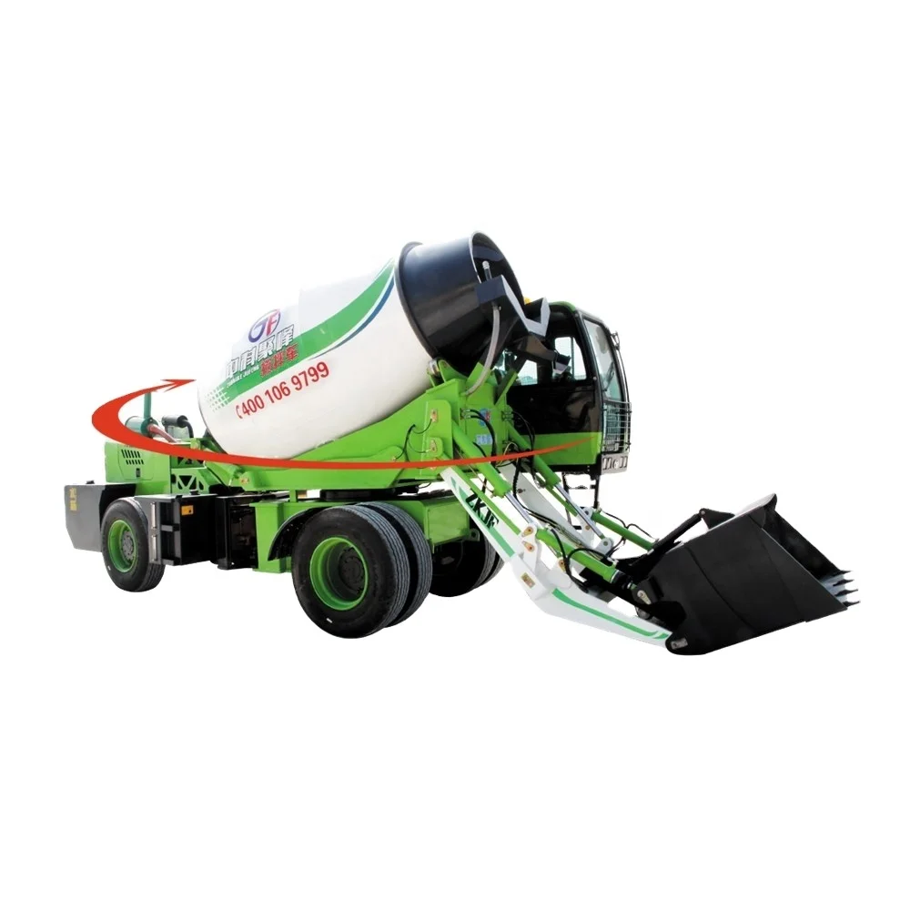 5.5 m3 self-feeding mixer flange-connected gearbox