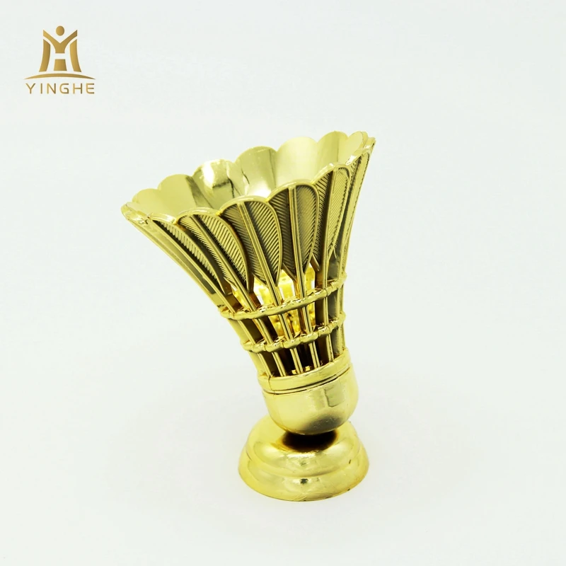 Top quality custom plastic award badminton trophy parts and components
