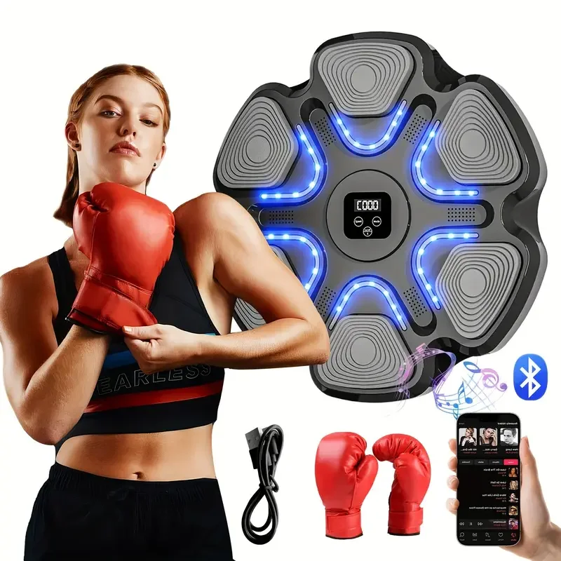 Домашний Интеллектуальный Bluetooth музыкальный Спортивный Фитнес Бокс тренировочный аппарат боксерская мишень