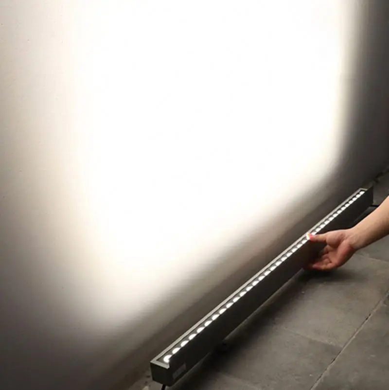 Высококачественная фабрика Шэньчжэнь 36 Вт RGB led dmx светодиодная линейная декорация Наружное освещение rgb Водонепроницаемая ip65 72 настенная шайба