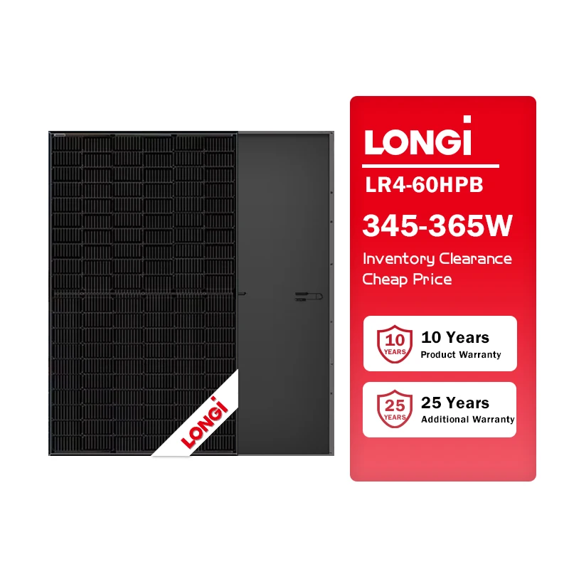Longi Bottom Price 350W 355W 360W Solar Photovoltaic Panel Solar de 365W Solar Panel