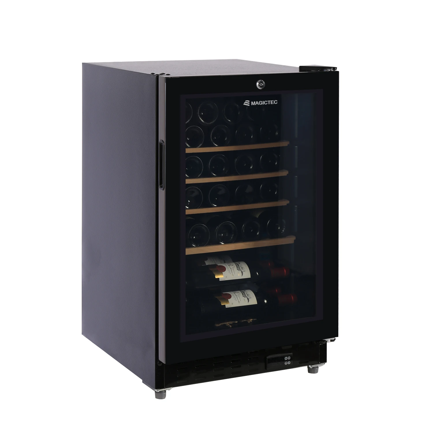 34 Bottle Compressor Wine Cooler Refrigerator Large Freestanding Wine Cellar Fridge For Red White Champagne or Sparkling