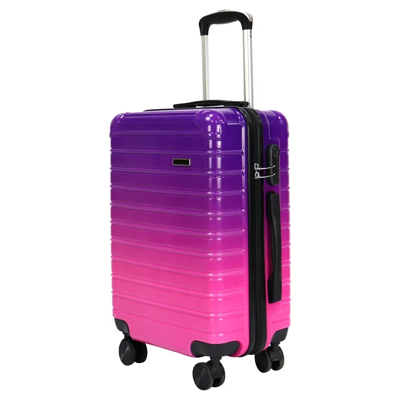 factory customized popular design new arrival ABS PC 20 24 28 inch travel bags luggage trolley suitcase with 360 double wheels
