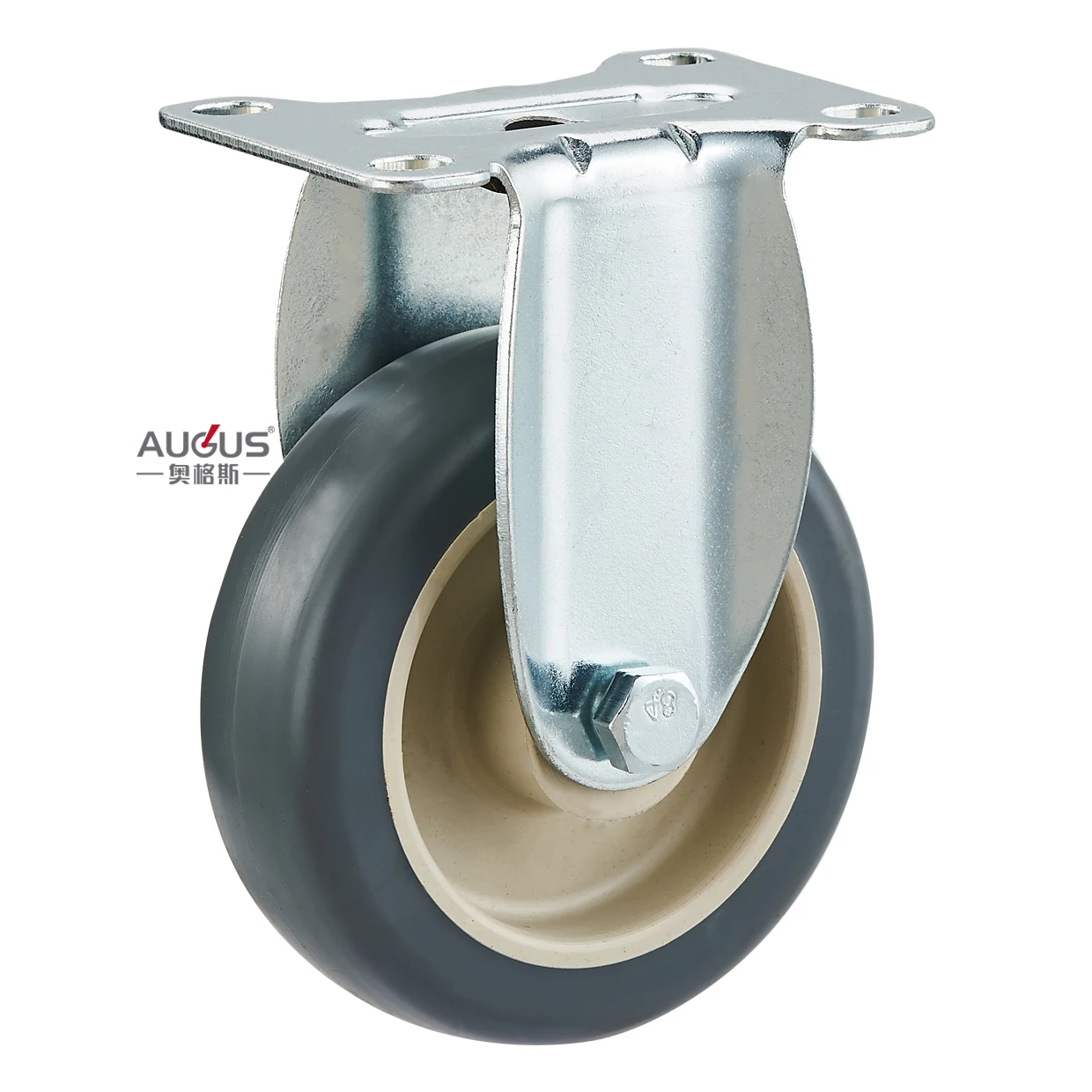 wholesale cart wheel 4 inch tpr swivel caster wheels with brake for trolley