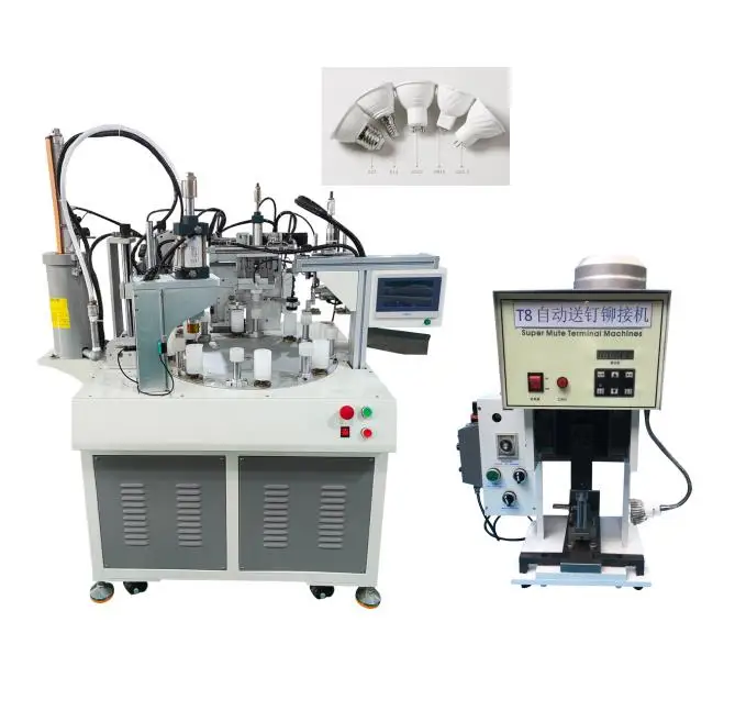 gu10 making machine led  bulb lamp making machine semi automatic machine for led bulb punching