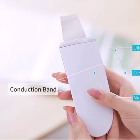 Beauty personal care electric facial dead skin peeling machine professional sonic face cleaning spatula ultrasonic skin scrubber