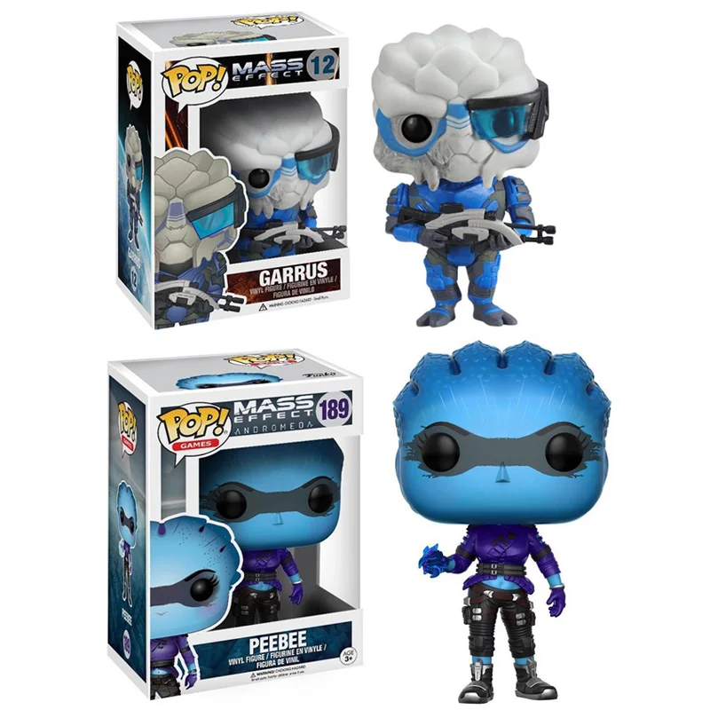 Funko Pop 12 Garrus Mass Effect Action Figure 189 Peebee Model Toys
