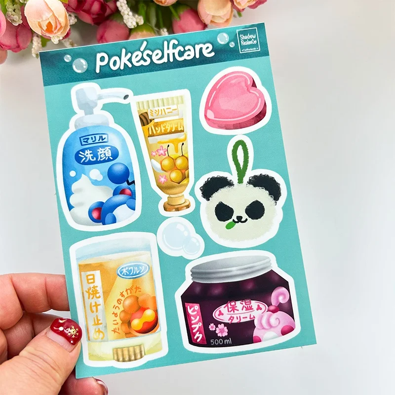 Cute Kawaii Anime Cartoon Vinyl Waterproof Kids Notebook Journal Laptop Stickers Sheets Custom Kiss Cut Sticker Sheets