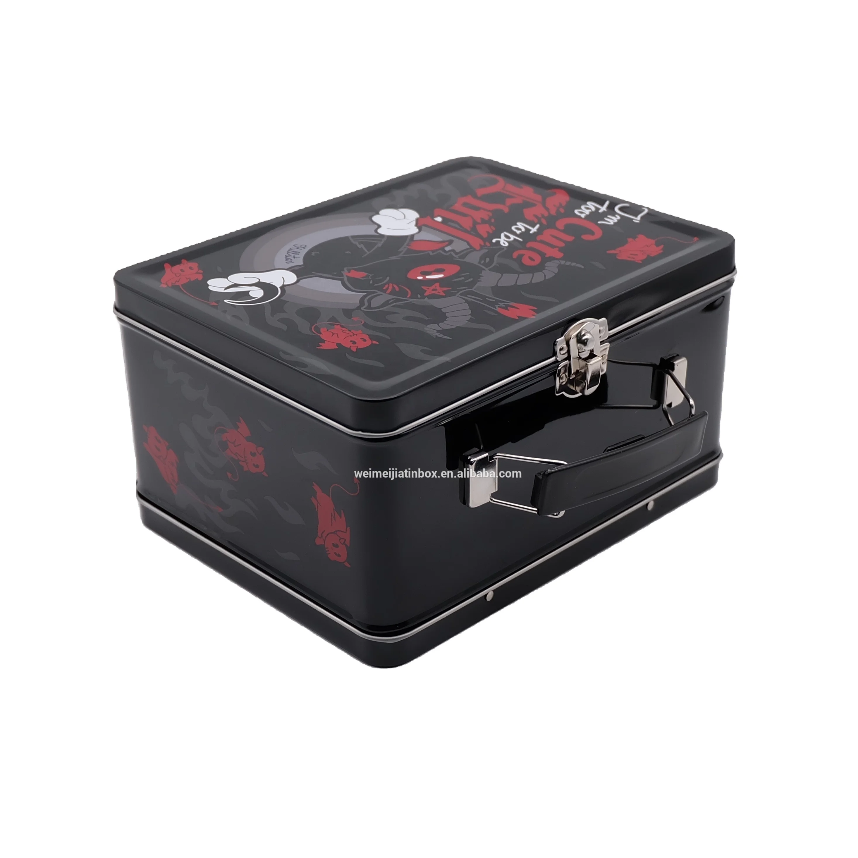 
* welcome whole sale custom logo colored gift metal tin lunch handler storage boxes organizer cajas tin packaging boxes 