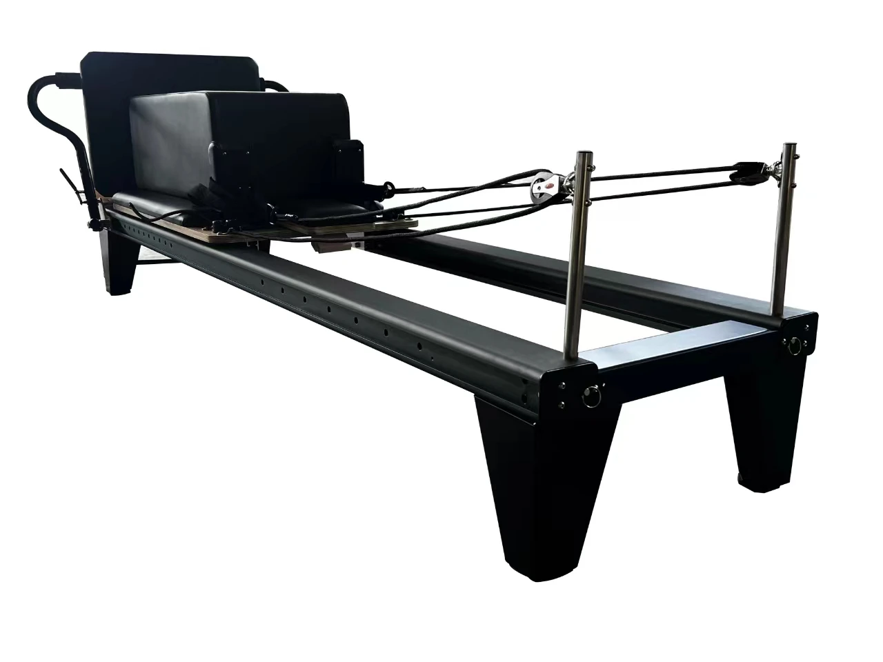 High Quality Little Black Bed Core Pilates Reformer Commercial Full Track with Slide Rail Equipment Hot Sale for Fitness Use