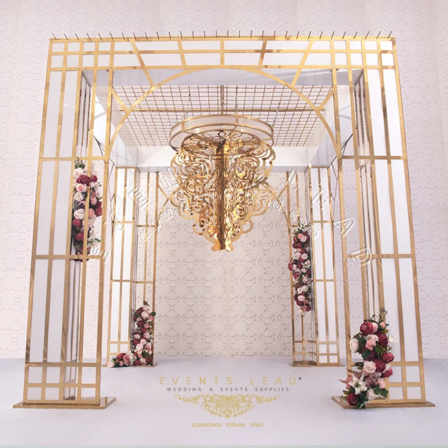 Luxury Stainless Steel Iron Factory Price Cheap Pavilion Wedding Ceremony Gazebos for Wedding Sale