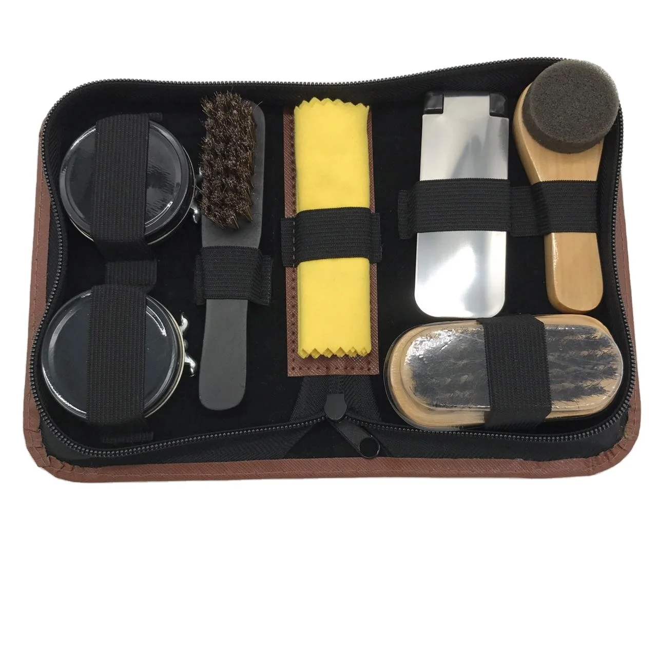 Wholesale travel accessories shoe cleaning kit shoe cleaner shoe brush set
