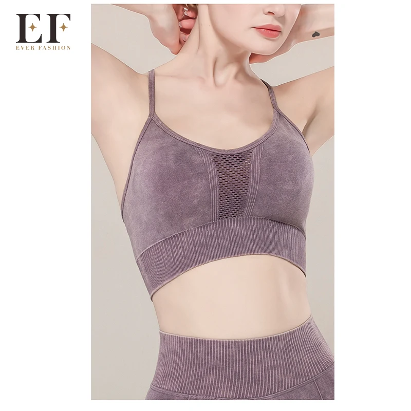 
Ever Fashion Wholesale Hot-selling Product Sexy Women Yoga Clothes Fitness Sports Wear Yoga Bra Black Color 