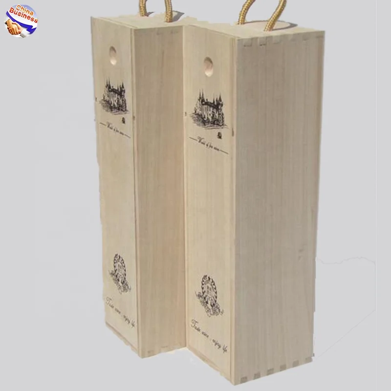 High Quality Control wooden wine gift box wood wine boxes for sale red wine woden box with logo
