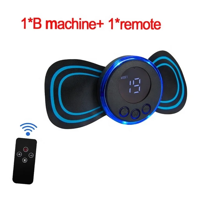 battery USB charger Pain Relief Body Muscle Stimulator Cervical Massage Sticker Mini Electric EMS Pulse Neck Massager