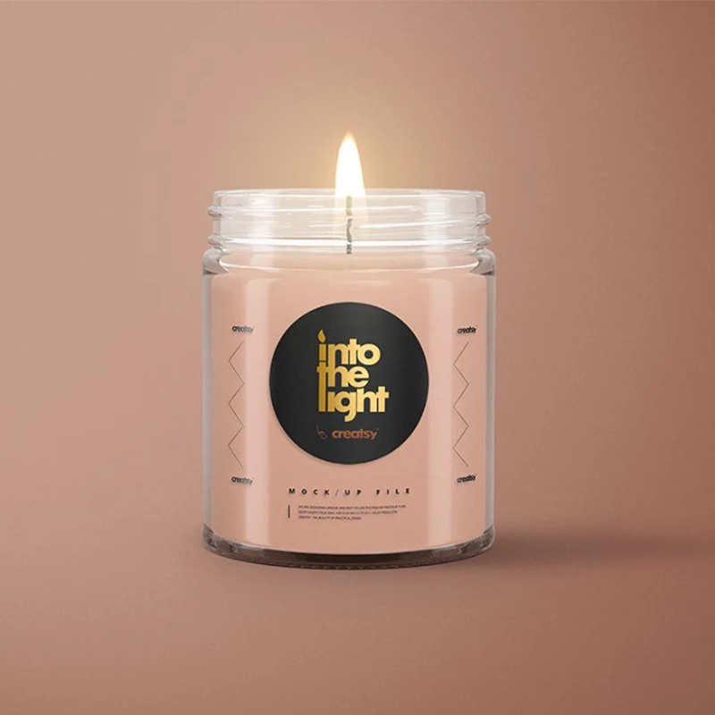 Jar Scented Candles with Lid Different Glass Custom Luxury