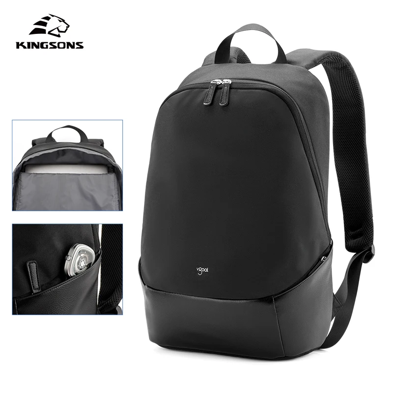 Kingsons RPET backpack wholesale waterproof bagpack for business men and women 15.6 inches laptop backpack RPET backpack