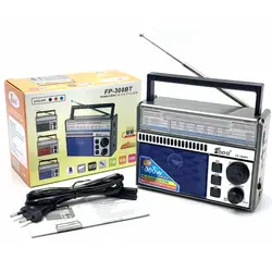 Перезаряжаемые AM FM радио многополосные FP-308BT портативный am fm ЕО 3 USB Радио AC USB Радио