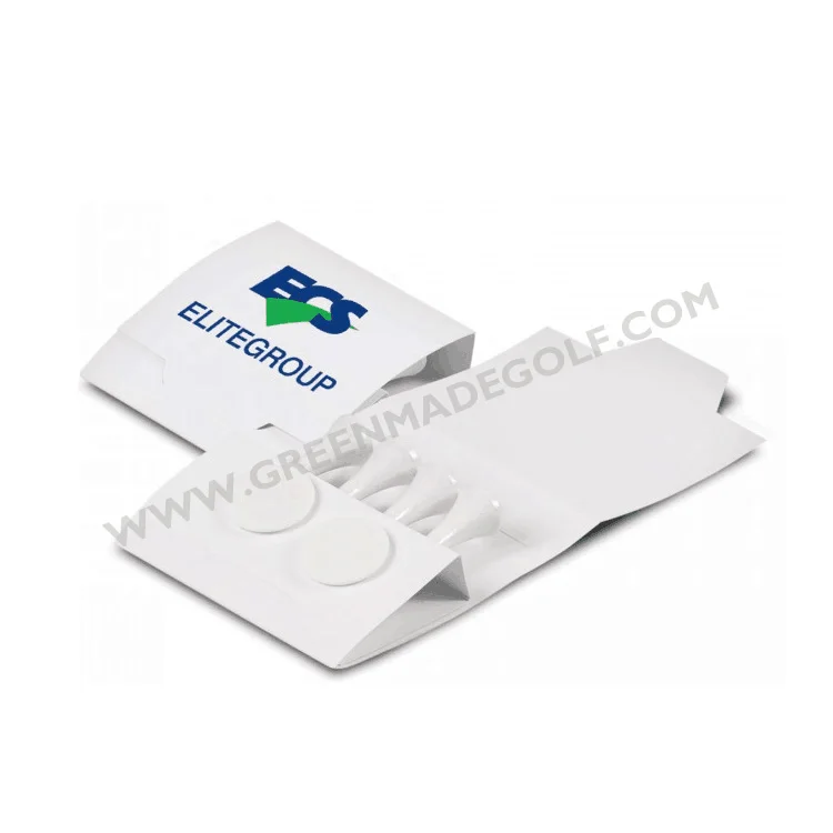 Tee da golf matchfolder matchbook golf tees sets from China factory golf accessories
