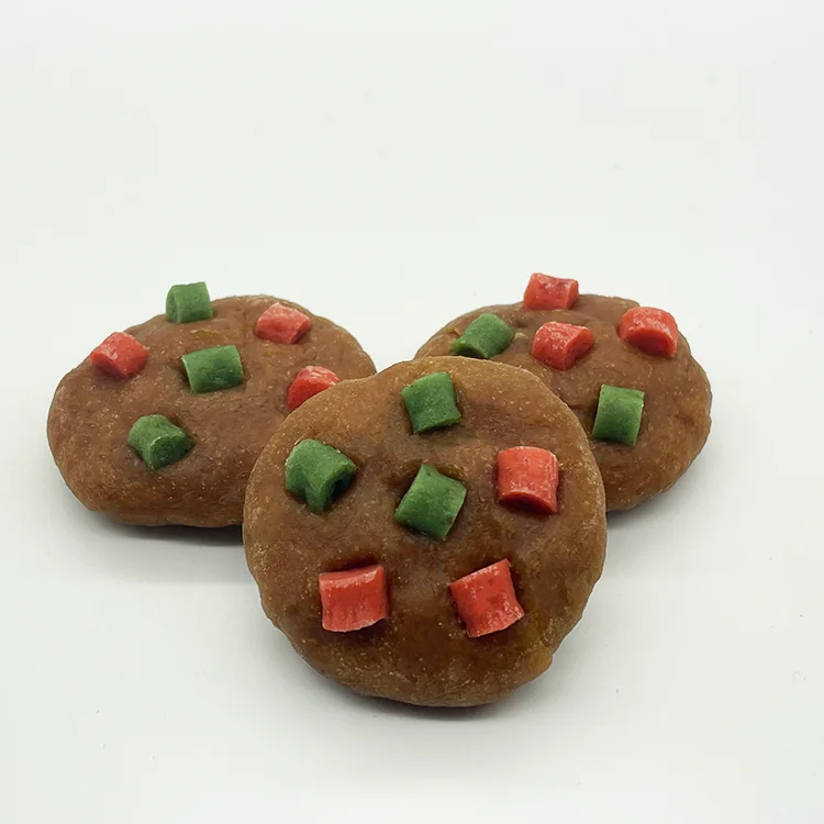 Factory wholesale quality pet food private logo dog treat cookies biscuits Holiday snacks for dog