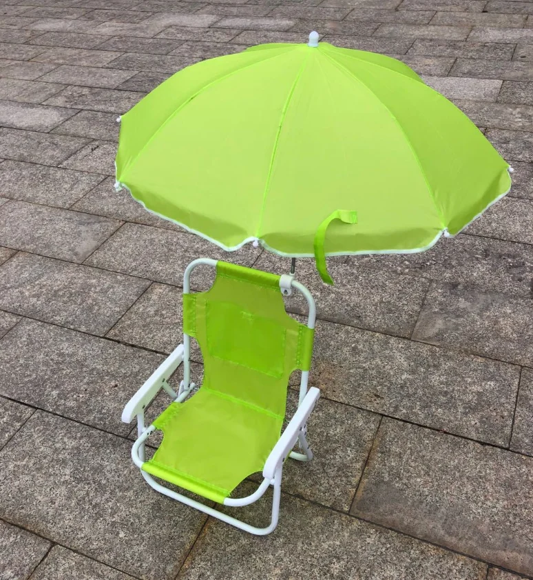 Outdoor beach folding chair children beach chair with sunshade umbrella