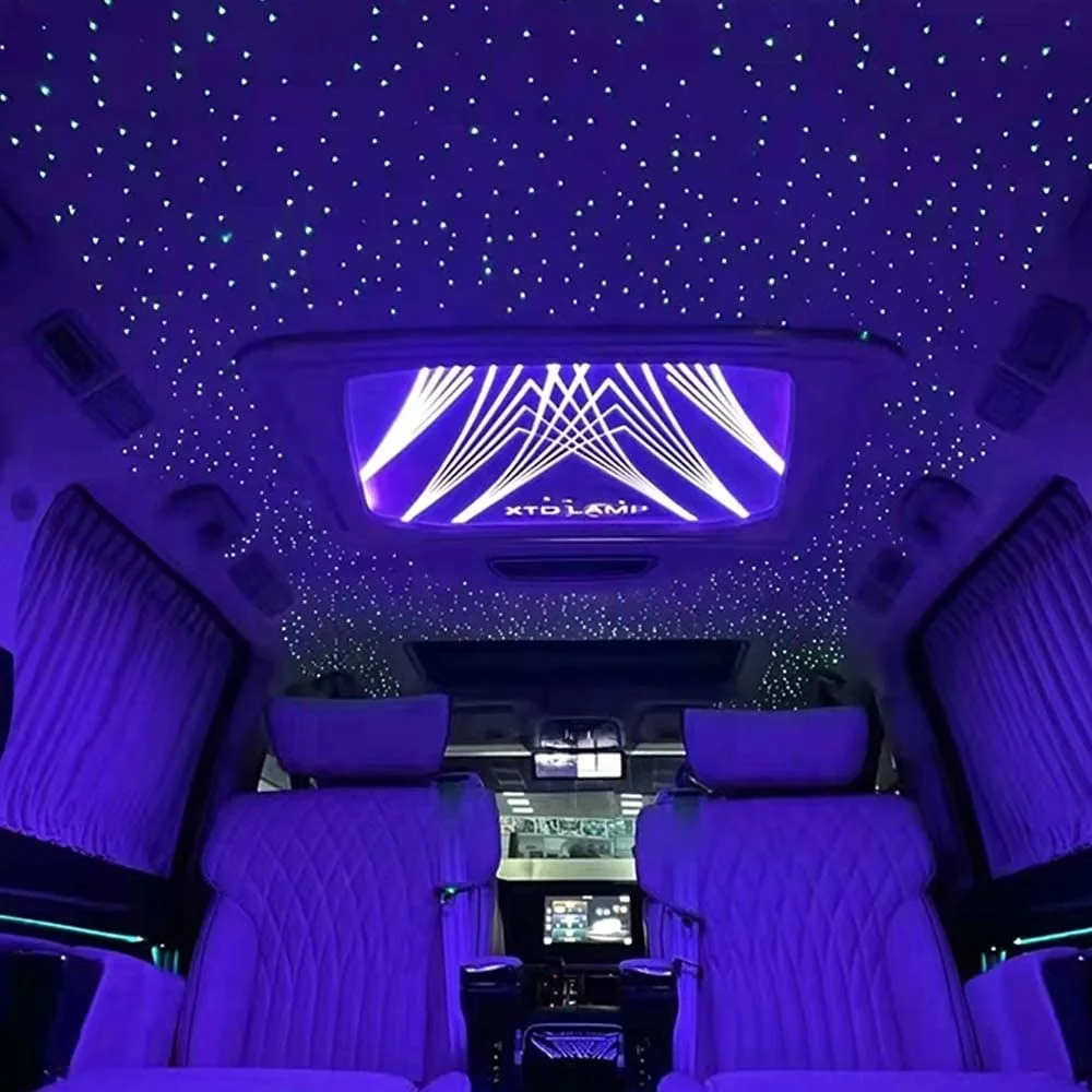 12V 18w rgbw twinkle app light engine with mobile app+voice+remote controller for car roof