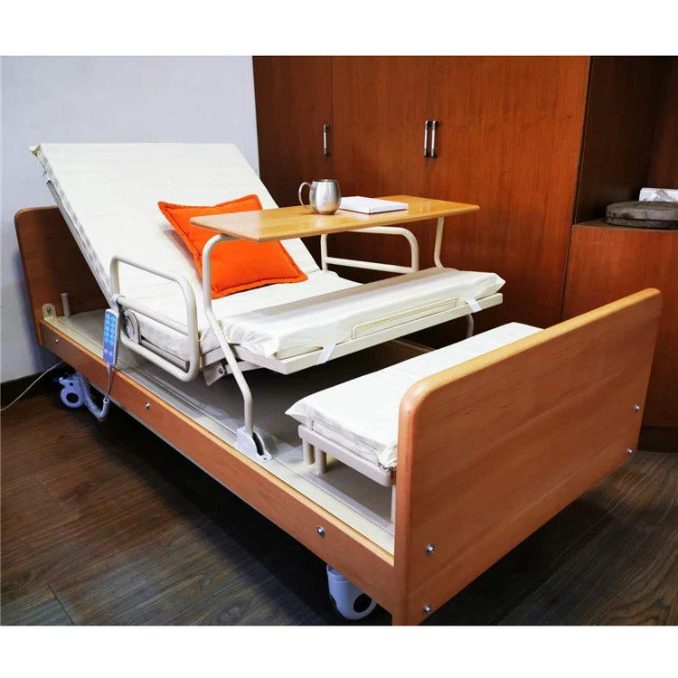 
Hospital Medical Home Electric Patient Rotating Flat Nursing Bed 
