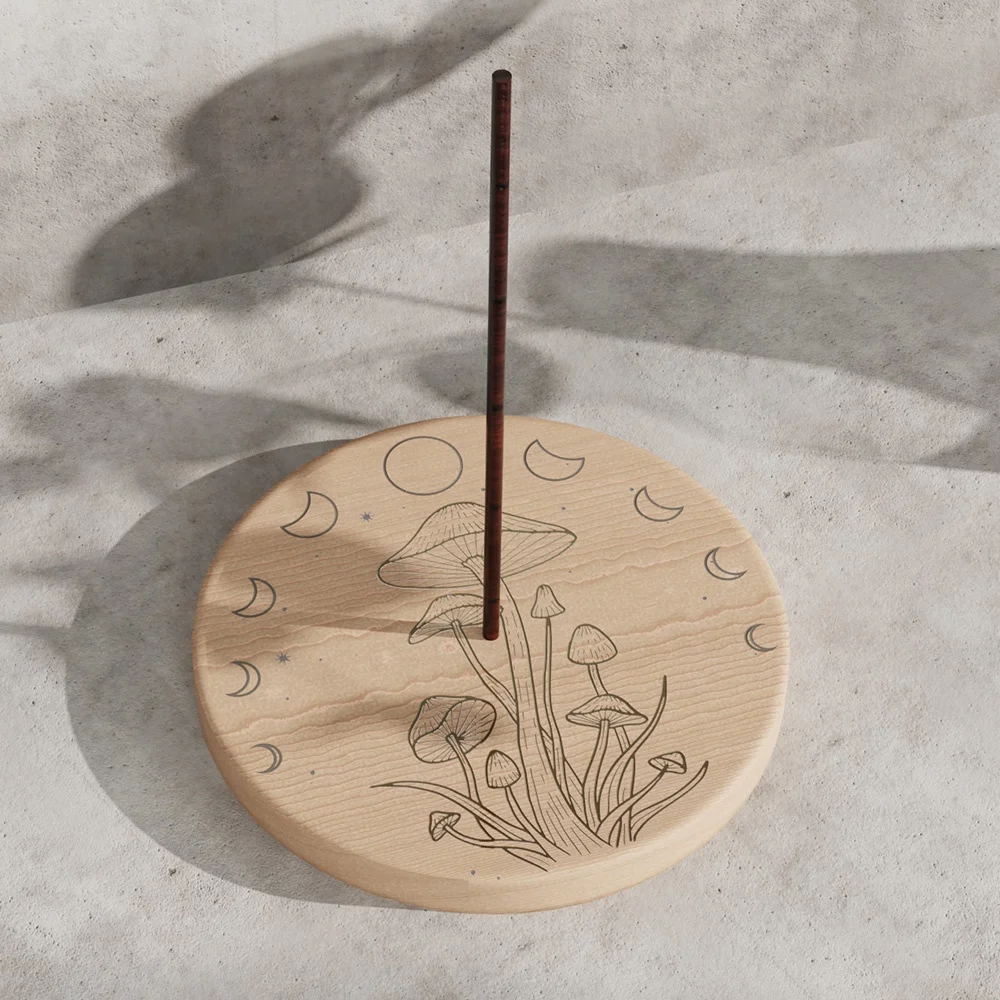 Self Design Mushroom Hand Incense Holder Elephant Incense Burner Holder For Sticks