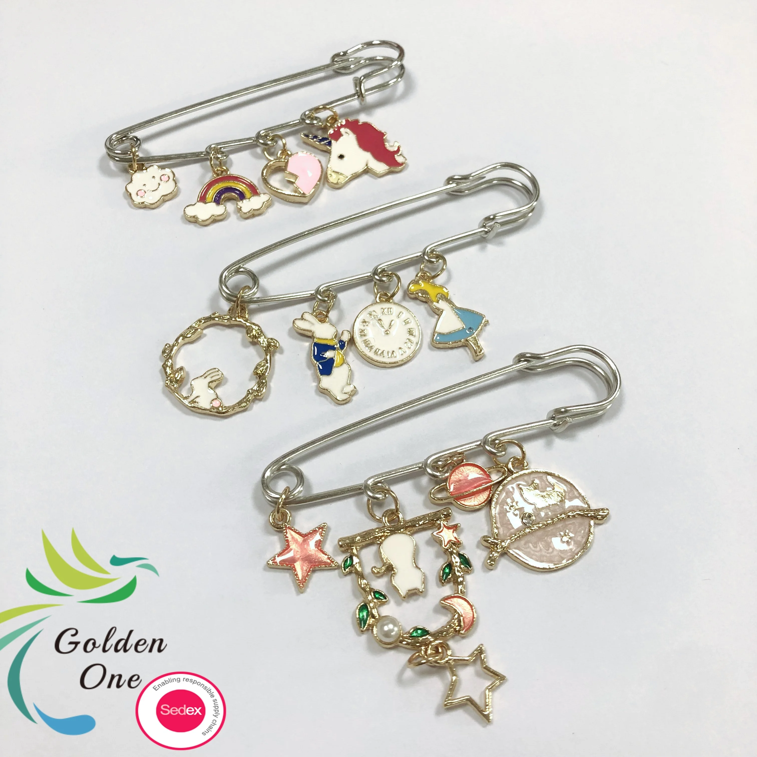 wholesale mexican Cute Logo Metal Soft Enamel Lapel pins fitted hats brim pins hat clips Custom Soft Enamel Pins