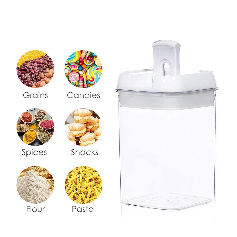 Airtight Food Storage Containers Set with Lids for Pantry Organization BPA Free Kitchen Canisters for Cereal Rice Flour