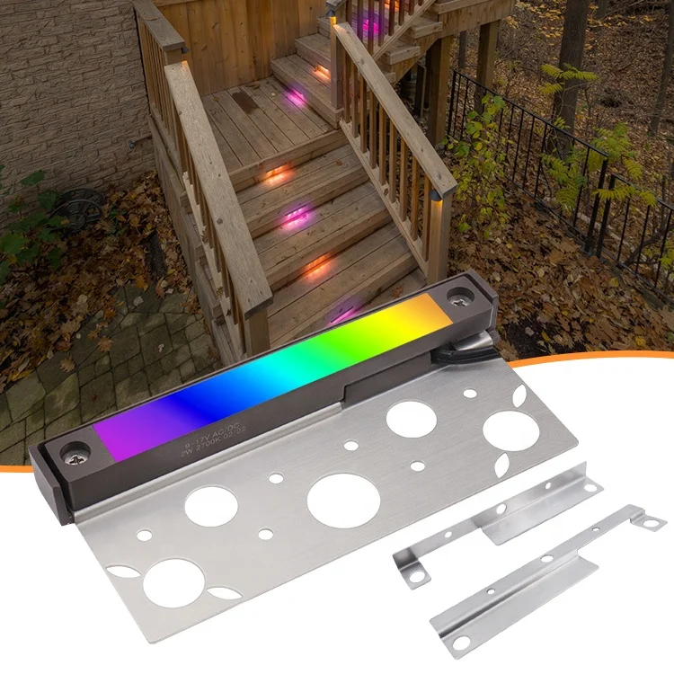 Easy To Install 7 Inch Smart  Rgbw BT Surface Mounted Heavy Duty Hardscape Lighting Led Retaining Wall Lights