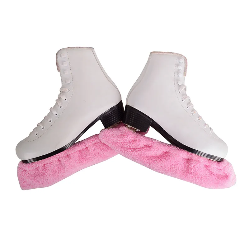Wholesale high elastic velvet towel inner fabric ice skates stainless blade wear shoes covered