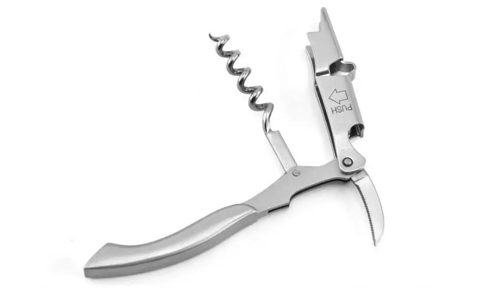 High quality Promotional Portable stainless steel wine opener Corkscrew Beer Multi-functional Cork Screw