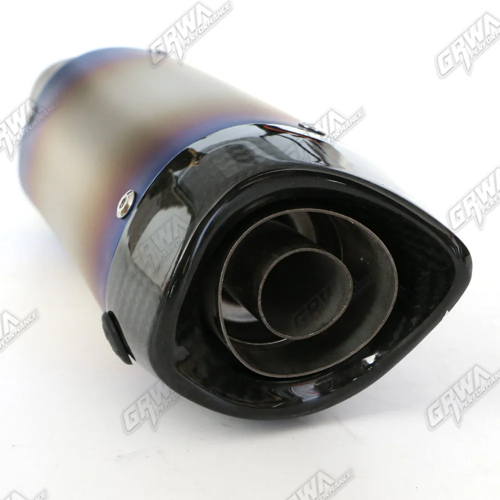 Stainless steel and carbon fiber Universal muffler for motorcycle