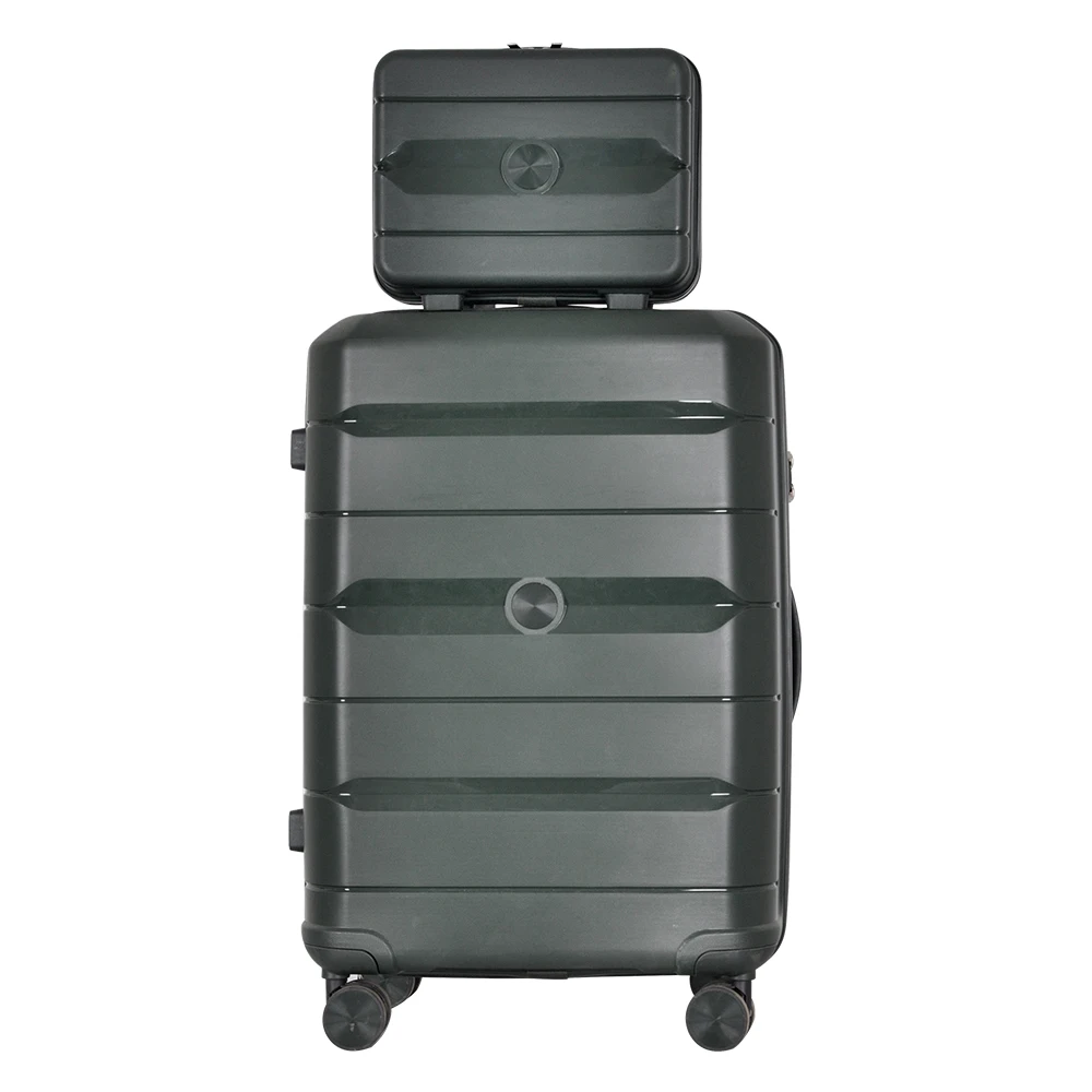 Factory customized logo PP large capacity multifunctional carry on travel luggage set 4 pc