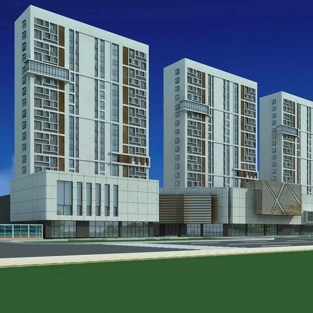 Detachable Prefabricated Steel Structure Hotel Building Construction commercial Building Metal design Building