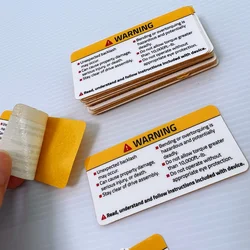 custom printing heat resistant anti-UV waterproof caution labels pipe stickers warning sticker for outdoor pipe