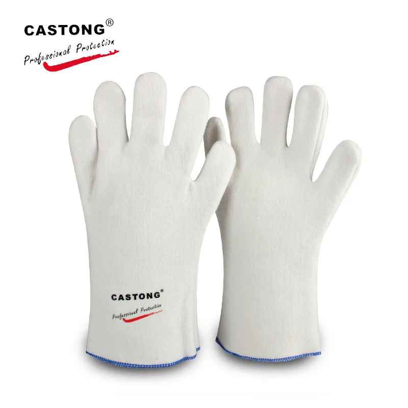 Caston HDAR-5T-38 high temperature gloves 800-1000 degrees heat insulation palm thickened aluminum foil high temperature gloves